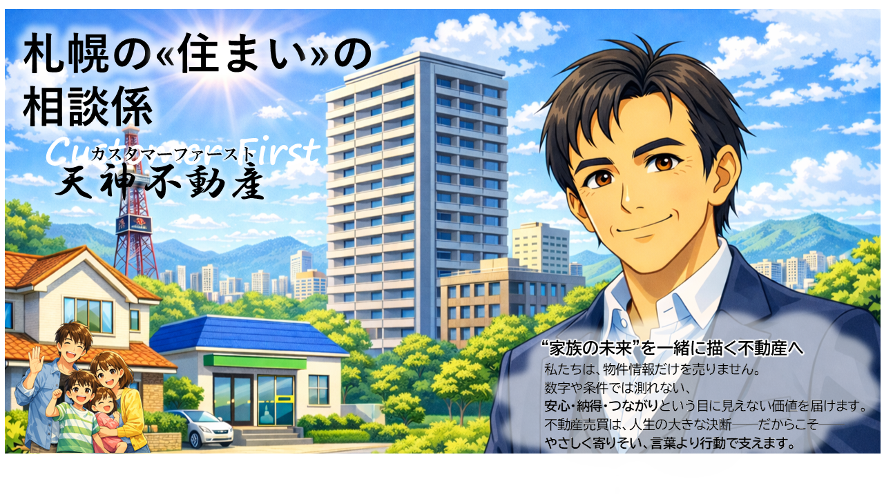 豊平区 不動産 売却 査定 中古物件なら｜天神不動産